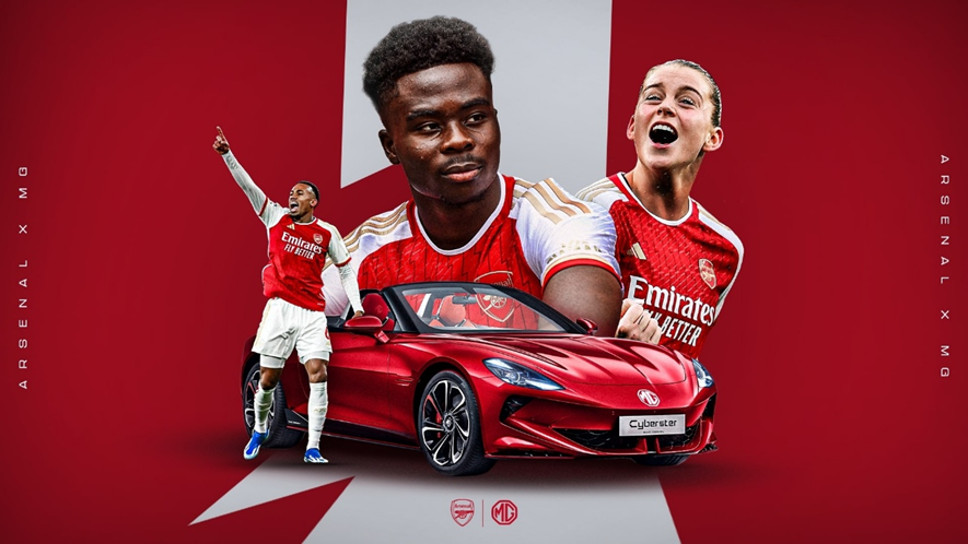 MG Motor comemora dois anos de parceria com clube inglês Arsenal
